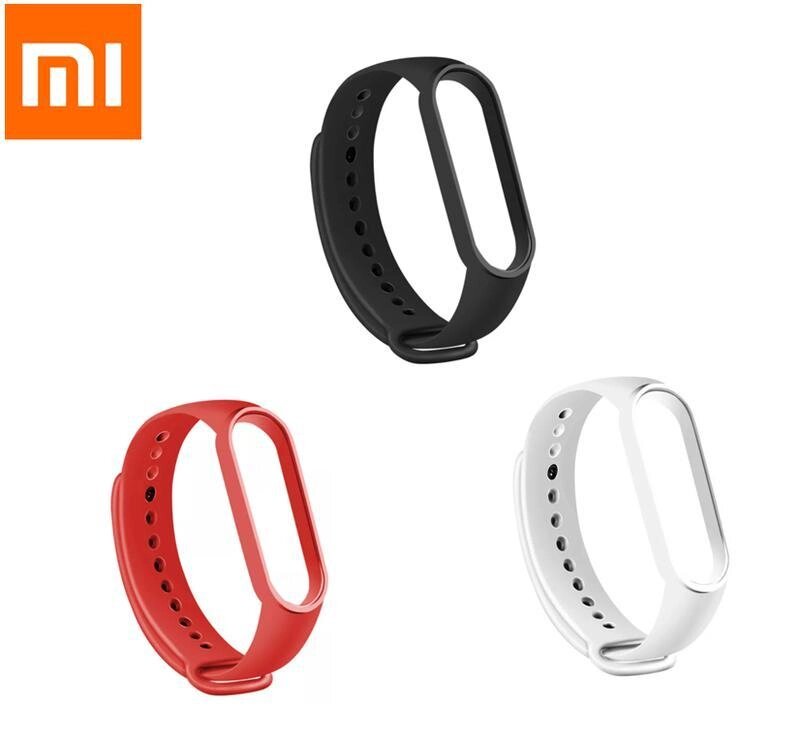 Силіконовий ремінець (3 штуки) для фітнес-браслета Xiaomi Mi Band M3/M4. Ремешок для Xiaomi Mi Band 3/4 EW43-5 від компанії А11 - фото 1