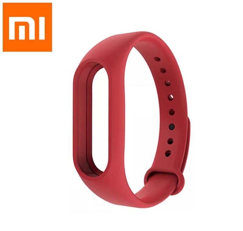 Силіконовий ремінець для фітнес-браслета Xiaomi Mi Band M2. Ремінець для Xiaomi Mi Band M2 FQ11 Червоний від компанії А11 - фото 1