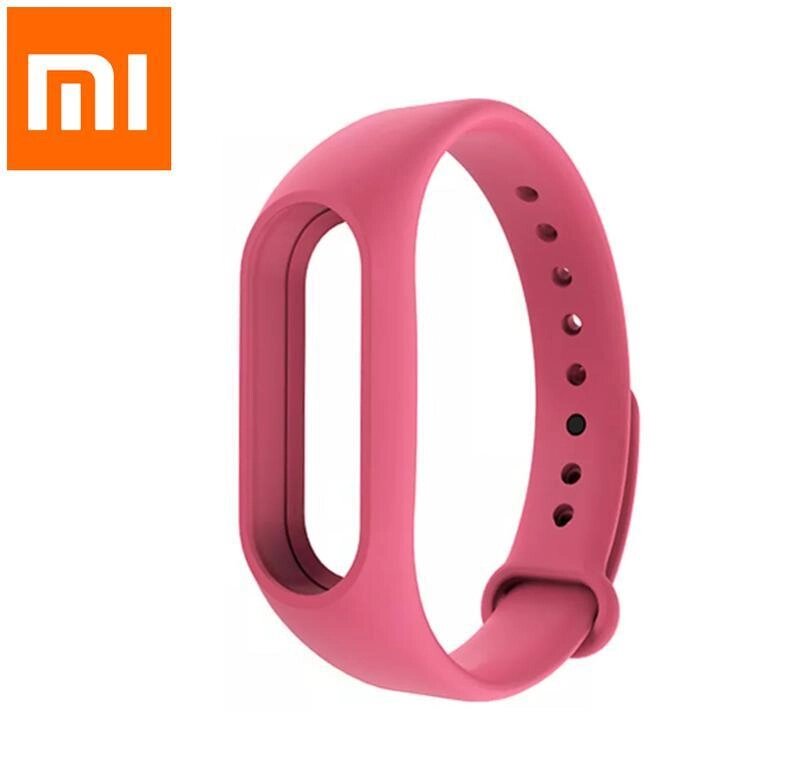 Силіконовий ремінець для фітнес-браслета Xiaomi Mi Band M2. Ремінець для Xiaomi Mi Band M2 FQ11 Рожевий від компанії А11 - фото 1