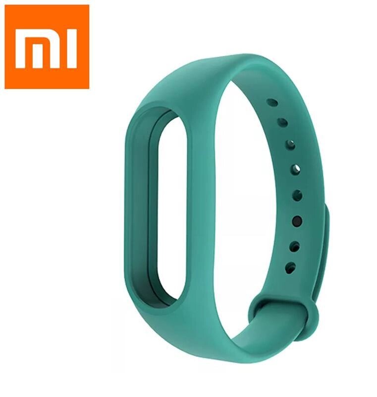 Силіконовий ремінець для фітнес-браслета Xiaomi Mi Band M2. Ремінець для Xiaomi Mi Band M2 FQ11 Зелений від компанії А11 - фото 1