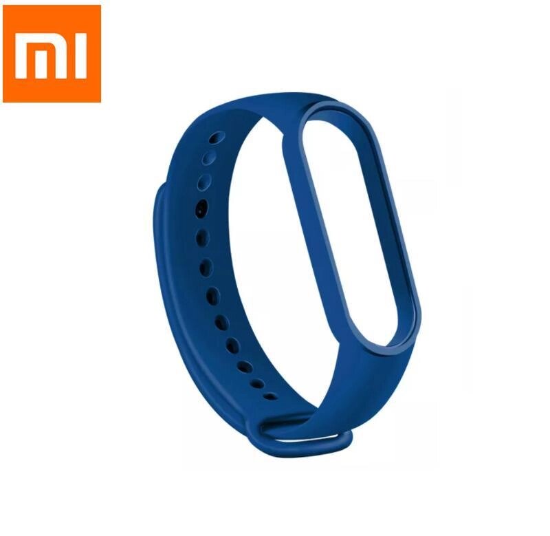 Силіконовий ремінець для фітнес-браслета Xiaomi Mi Band M3/M4. Ремешок для Xiaomi Mi Band 3/4 RY99 Синий від компанії А11 - фото 1