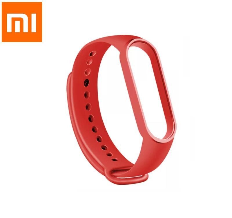 Силіконовий ремінець для фітнес-браслета Xiaomi Mi Band M3/M4. Ремінець для Xiaomi Mi Band 3/4 RY99 Червоний від компанії А11 - фото 1