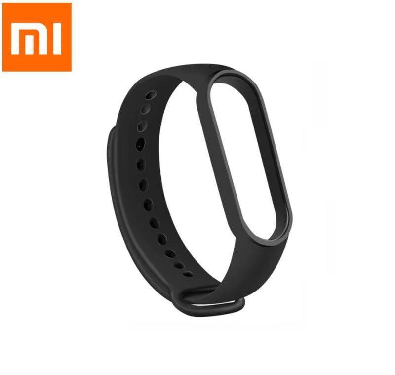 Силіконовий ремінець для фітнес-браслета Xiaomi Mi Band M3/M4. Ремінець для Xiaomi Mi Band 3/4 RY99 Чорний від компанії А11 - фото 1