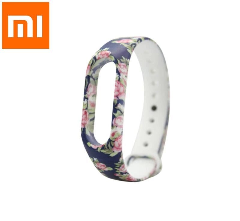 Силіконовий ремінець із малюнком для фітнес-браслета Xiaomi Mi Band M2. Ремешок для Xiaomi Mi Band M2 WR81 від компанії А11 - фото 1