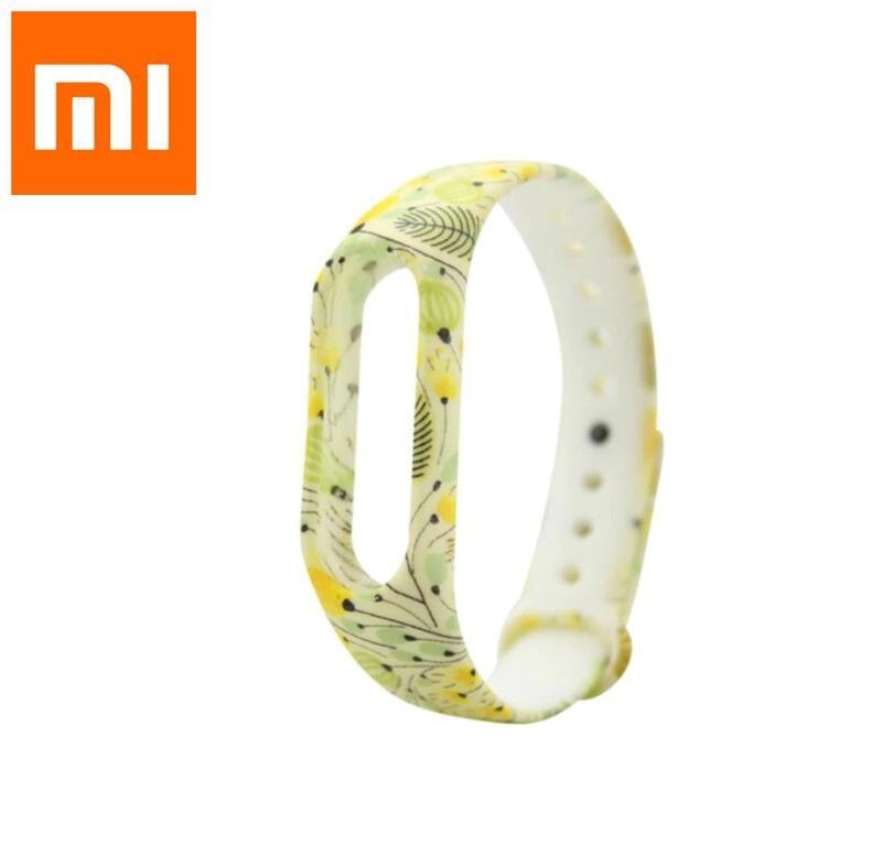 Силіконовий ремінець із малюнком для фітнес-браслета Xiaomi Mi Band M2. Ремінець для Xiaomi Mi Band M2 WR86 від компанії А11 - фото 1