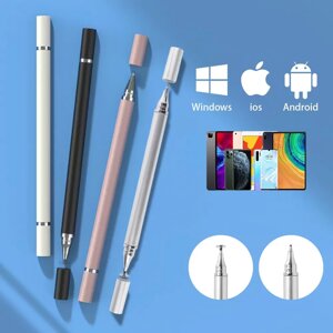 Універсальний стилус Ручка 2в1 Stylus Touch Pen для смартфона, телефона, планшета, сенсорного екрана S002 Білий