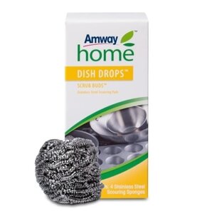 Металева губка шкребок 1 шт для миття посуду Amway Home Dish Drops Scrub Buds Амвей