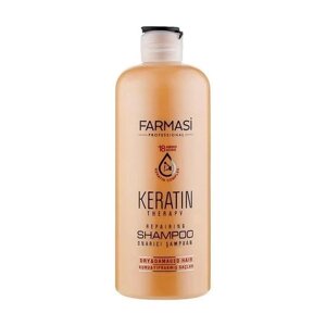 Шампунь для волосся з кератином Farmasi Keratin Therapy Repairing Shampoo 360 ml