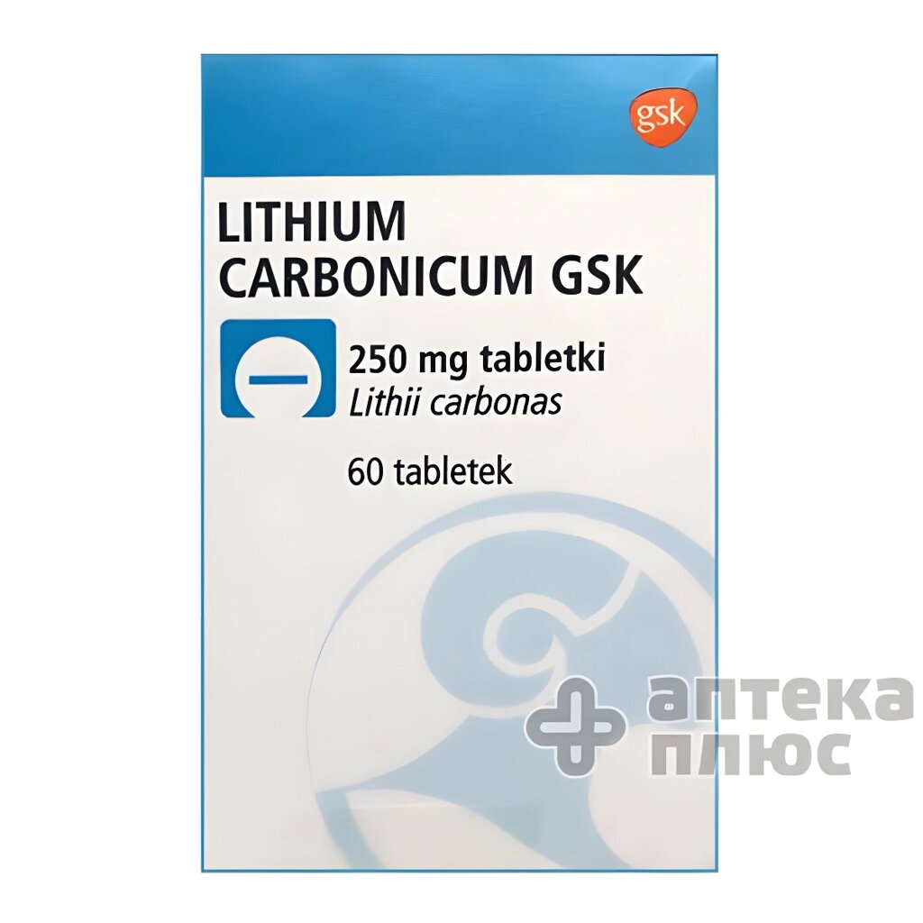 Літію карбонат 250 мг №60 від компанії Аптека Плюс - фото 1