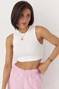 Еластична майка-топ - молочний цвет, S (є розміри)