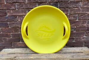 Санки-ледянка (круглі) "Steep", колір жовтий