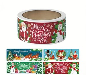 Різдвяні святкові наліпки Декор для подарунків