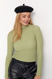 Жіночий гольф жатка - салатовий цвет, S (є розміри)