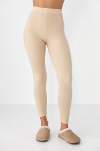 Жіночі трикотажні лосини - бежевий цвет, ONE SIZE (є розміри)