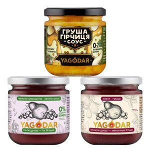 Грушевий мікс YAGODAR, подарунковий набір 3 шт., 620 г