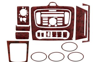Накладки на панель AC (Maxi-set, Дерево) для Ford Focus II 2008-2011 рр
