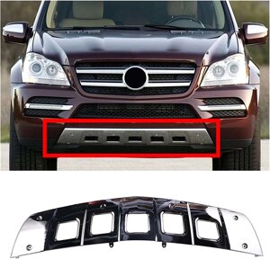 Хром накладка переднього бампера на Mercedes GL-Class X164 2009-2012 року