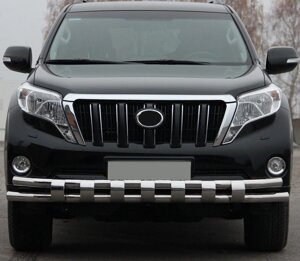 Передній захист кенгурятник (нерж) на Toyota Land Cruiser Prado 150