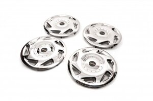 Ковпаки з нержавійки ОЕМ (1-катковий, 4 шт) для Mercedes Sprinter W907/W910 2018- рр