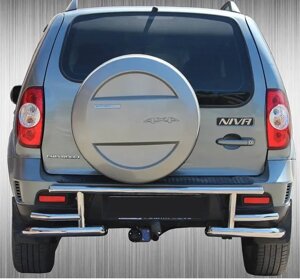 Захист заднього бампера нерж Chevrolet Niva 2002-2009