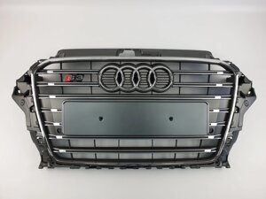 Решітка радіатора Audi A3 2013-2016гід Сіра з хромом (у стилі S-Line) Оцінити цей товар