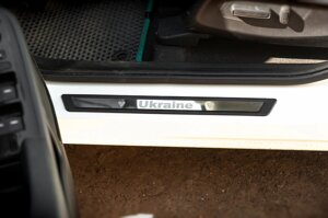 Накладки на пороги Honda eNP1 (Ukraine, 4 шт., нерж)