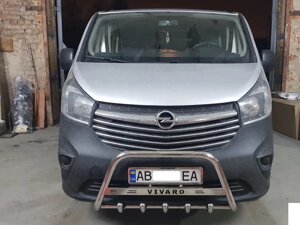 Кенгурятник для Opel Віваро 2001-2014+ d60 з логотипом Vivaro захист бампера