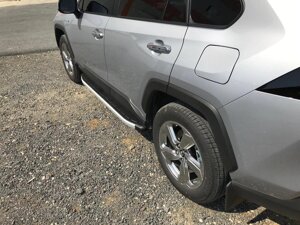 Бічні пороги Fullmond (2 шт., алюміній) Toyota Rav 4 2019-