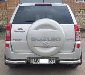 Задні куточки захист AK003 нерж Suzuki Grand Vitara 2005-2014