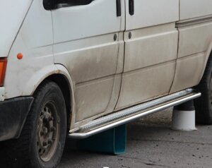 Пороги майданчик Premium 2 шт. неірж Ford Transit 2000-2006