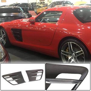 Накладки на передні крила (Сухий карбон) для Mercedes SLS C197
