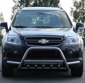 Передній захист кенгурятник на Chevrolet Captiva 2006-2011