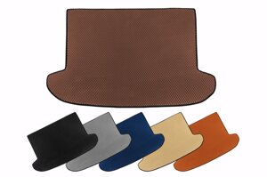 Килимок в багажник (SD, До рестайлінгу, Коричневий) для Daewoo Nexia