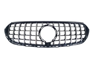 Решітка радіатора на Mercedes GLC-Class X253 2022-2024 року Chrome Black ( GT Panamericana)