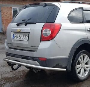 Захист заднього бампера на Chevrolet Captiva 2006-2011-