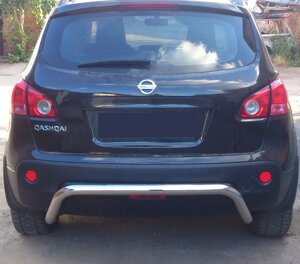 Задня дуга AK007 (нерж) Nissan Qashqai 2010-2014