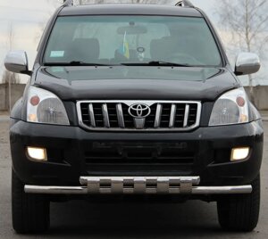 Передня дуга ST015 (нерж.) Toyota Land Cruiser Prado 120