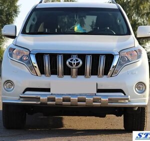 Передня дуга бампера (нерж.) Toyota Land Cruiser 200 2007-
