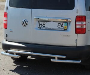 Захист заднього бампера задня дуга AK003-2 нерж Volkswagen Caddy 2004-2010
