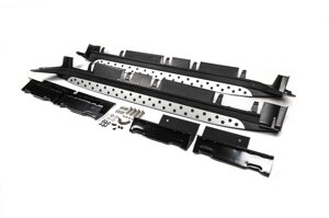 Бічні пороги OEM-BMW-V1 (2 шт. пластик) Hyundai IX-35 2010-2015
