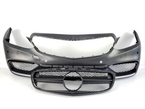 Передній бампер на Mercedes E-Class W212 2013-2016 рік (в стилі E63 AMG)