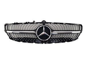 Решітка радіатора на Mercedes CLS-Class C218 2014-2018 рік Diamond (Чорна з хром вставками)