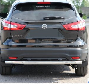 Захист заднього бампера AK002 нерж Nissan Qashqai 2014-