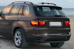 Кромка багажника (нерж) Carmos - Турецька сталь для BMW X5 E-70 2007-2013 рр