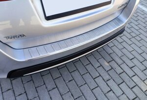 Накладка на задній бампер Carmos (SW) (нерж) для Toyota Auris 2012-2018 рр