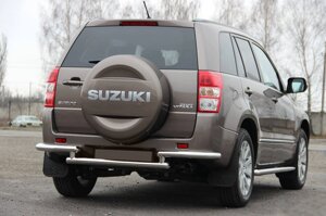 Задній захист бамперу AK003-2 нерж Suzuki Grand Vitara 2005-2014