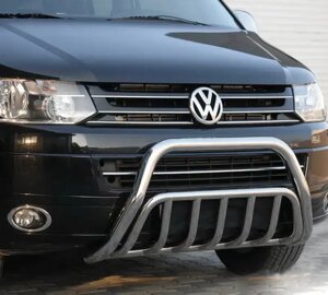 Кенгурятник WT002 (нерж) Volkswagen T5 Transporter 2004-