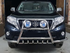 Кенгурятник передній захист ST014 (нерж) Toyota Land Cruiser Prado 150