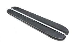 Бічні пороги Bosphorus Black (2 шт алюміній) Mazda CX-3-2015-