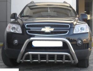 Передній захист кенгурятник WT002 нерж Chevrolet Captiva 2006-2011-